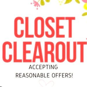 Closet clean out make offers